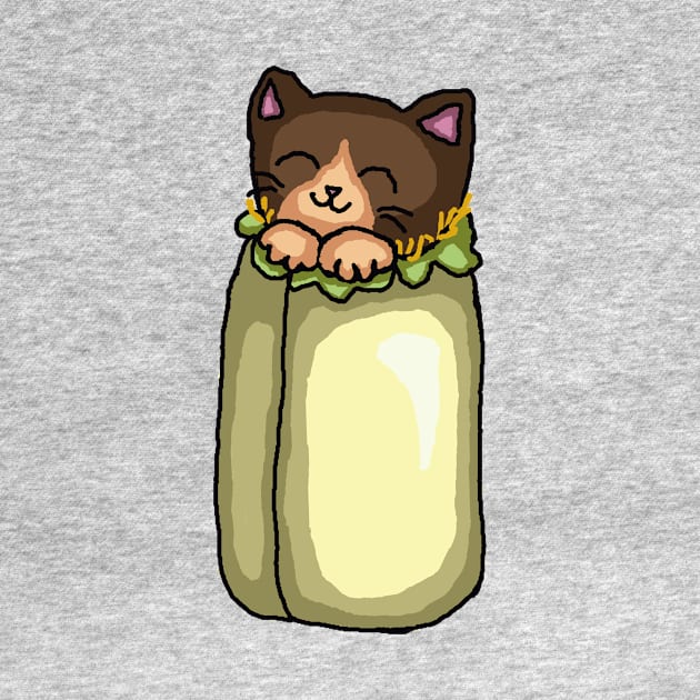 Purrito Burrito Cat by TacoCat Designs